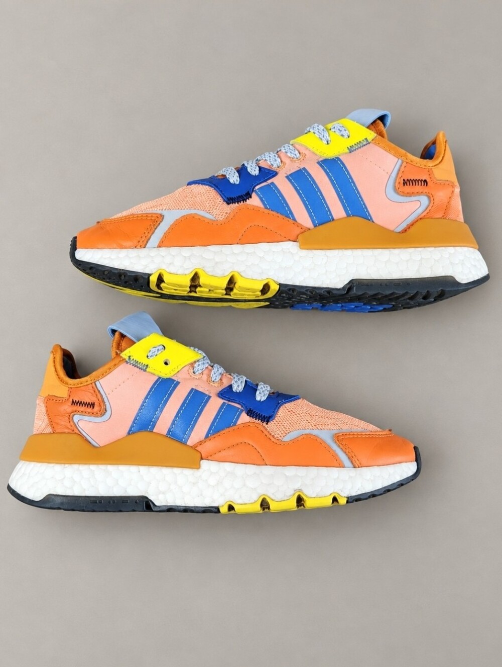 adidas x Ninja Nite Jogger Time In GS FY0179 Orange Blue 4.5Y Boost